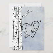 春樺の木ツリー結婚式招待状 招待状 (裏面)