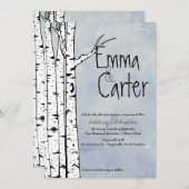 春樺の木ツリー結婚式招待状 招待状 (正面/裏面)