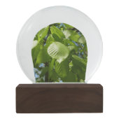 春樺の木葉グリーンツリー スノーグローブ (裏面)