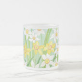 春水仙の花の庭 フロストグラスマグカップ (中央)