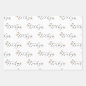 春水仙の花ベビーシャワー ラッピングペーパーシート (正面)