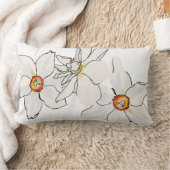 春水仙の花模様 ランバークッション (ブランケット)