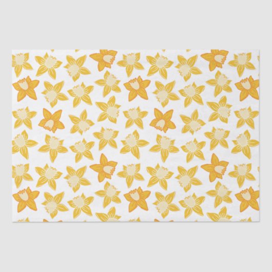 春水仙パターン 薄葉紙 (正面)