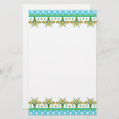 春水仙縁どと水玉模様文具 便箋 (正面/裏面)