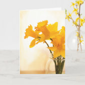 春水仙誕生日カード カード (黄色い花)