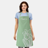 春水仙 エプロン (着用した状態)