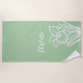 春水仙 ビーチタオル (正面)