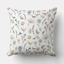 春水彩ドードルフラワー クッション