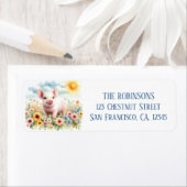 春水彩ピグ差出人住所 ラベル (インサイチュ)