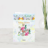 春水彩フローライースターエッグ装飾おもしろい シーズンカード (裏面)