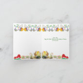 春水彩フローライースターエッグ装飾おもしろい シーズンカード (内部)