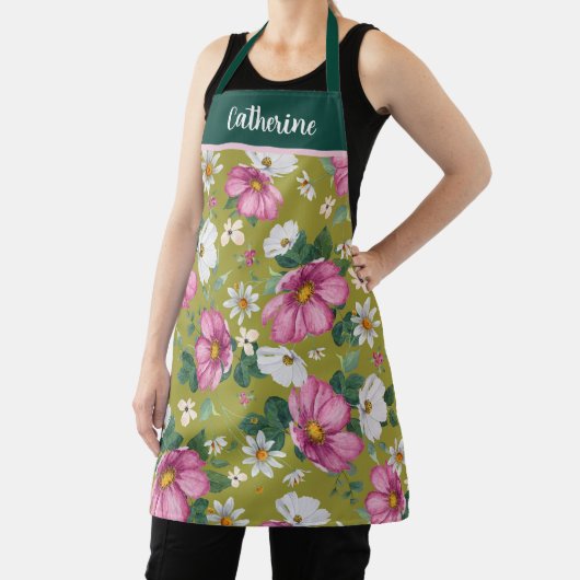 春水彩フローラパーソナライズされたエプロン エプロン (インサイチュ)
