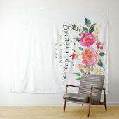 春水彩フローラブライダルシャワーフォトブース タペストリー (インサイチュ(横))