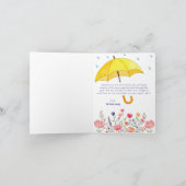 春水彩フローラベビーシャワーありがとう車 サンキューカード (内部)