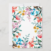 春水彩フローラベビーシャワー招待状 招待状 (裏面)