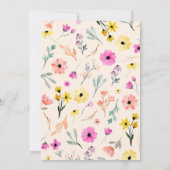 春水彩フローラベビーシャワー招待状 招待状 (裏面)