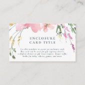 春水彩フローラベビーシャワー エンクロージャーカード (正面)