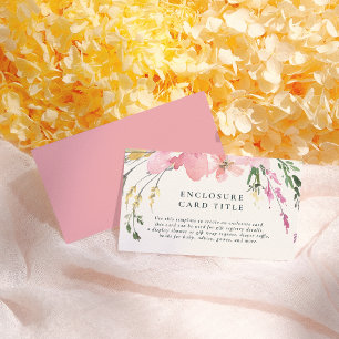 春水彩フローラベビーシャワー エンクロージャーカード