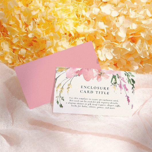 春水彩フローラベビーシャワー エンクロージャーカード