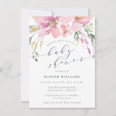 春水彩フローラベビーシャワー 招待状 (正面)