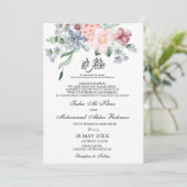 春水彩フローラムスリム結婚ズニカ 招待状 (スタンド正面)