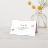 春水彩フローラ結婚の座席表 プレイスカード (裏面)