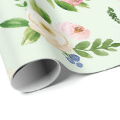 春水彩フローラ結婚包装紙 ラッピングペーパー (ロールコーナー)