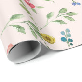 春水彩フローラ結婚包装紙 ラッピングペーパー (ロールコーナー)