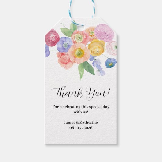 春水彩フローラ ギフトタグ (正面)