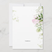 春水彩ブライダルシャワー 招待状 (裏面)