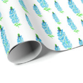 春水彩ブルーボンネットフラワーパターン ラッピングペーパー (ロールコーナー)