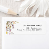 春水彩ワイルドフラワー花模様 ラベル (インサイチュ)