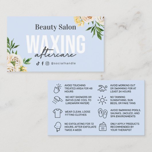 春水彩ワックス掛けアフターケア名刺 名刺 (正面/裏面)