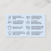 春水彩ワックス掛けアフターケア名刺 名刺 (裏面)