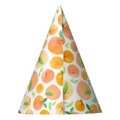 春水彩桃パターン パーティーハット (裏面)