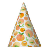 春水彩桃パターン パーティーハット (右)