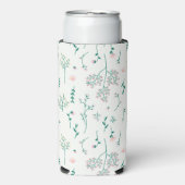 春水彩植物咲きシームレス スリム缶クーラー (Seltzer正面)