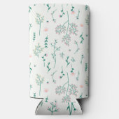 春水彩植物咲きシームレス スリム缶クーラー (裏面)