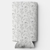 春水彩植物咲きシームレス スリム缶クーラー (裏面)