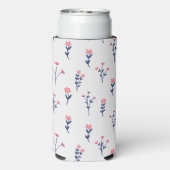 春水彩植物咲きシームレス スリム缶クーラー (Seltzer裏面)