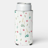 春水彩植物咲きシームレス スリム缶クーラー (Seltzer裏面)