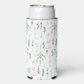 春水彩植物咲きシームレス スリム缶クーラー (Seltzer裏面)