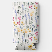 春水彩植物咲きシームレス スリム缶クーラー (裏面)