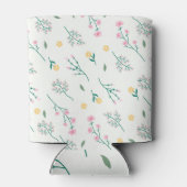 春水彩植物咲きシームレス 缶クーラー (裏面)