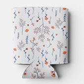 春水彩植物咲きシームレス 缶クーラー (裏面)