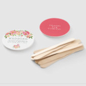 春水彩牡丹結婚の感謝 ハンドファン (組立なし)