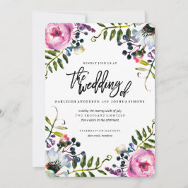 春水彩花結婚式招待状 招待状