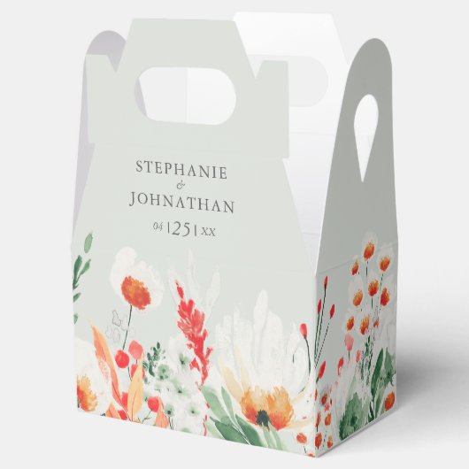 春水彩野草結婚式の引き出物箱 フェイバーボックス (オープン)