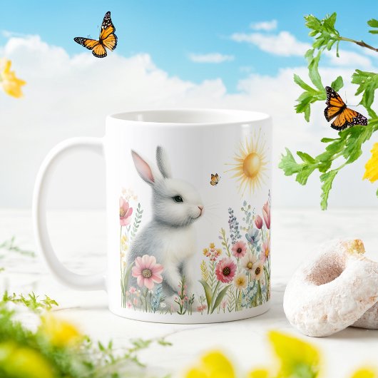 春水色うさぎカスタマイズ-  Kid Mug コーヒーマグカップ
