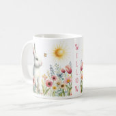 春水色うさぎカスタマイズ-  Kid Mug コーヒーマグカップ (正面左)
